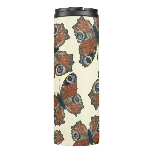 Waterverf van botervliegen thermosbeker (Achterkant)