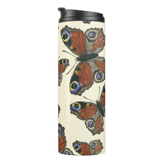 Waterverf van botervliegen thermosbeker (Geroteerd rechts)