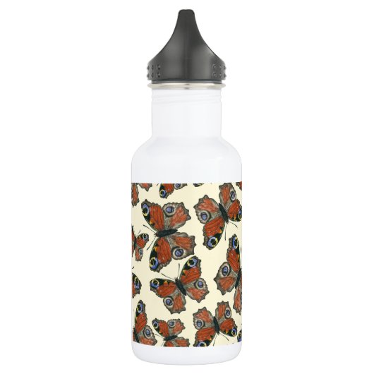 Waterverf van botervliegen waterfles  (Links)