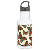 Waterverf van botervliegen waterfles  (Voorkant)