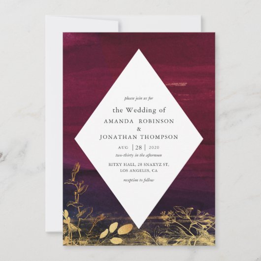 Waterverf van Bourgogne en gouden was Kaart (Voorkant)