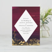 Waterverf van Bourgogne en gouden was Kaart (Staand voorkant)