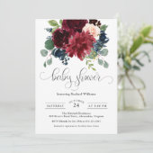 Waterverf van Bourgogne en  van de marine Floral B Kaart (Staand voorkant)