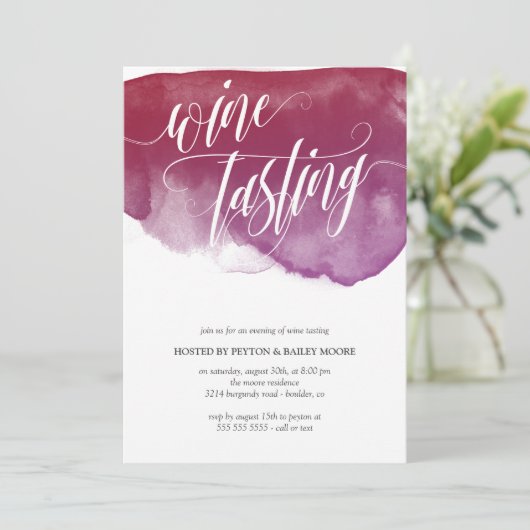 Waterverf van Bourgogne - partij voor het testen v Kaart (Staand voorkant)