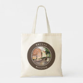 Waterverf van Brugge Schilderen door Farida Greenf Tote Bag (Achterkant)