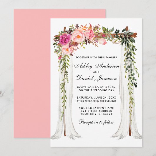 Waterverf van bruinkoolvis kaart (Voorkant / Achterkant)