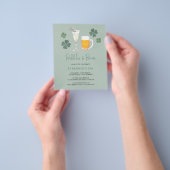 Waterverf van budget bellen & Brews St. Patricks D Flyer (Hand)