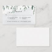 Waterverf van budget terugdringen RSVP-Kaart Notitiekaartje (Voorkant / Achterkant)