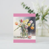 Waterverf van buisjes briefkaart (Staand voorkant)