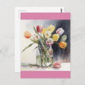 Waterverf van buisjes briefkaart (Voorkant / Achterkant)