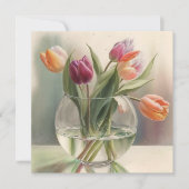 Waterverf van buisjes kaart (Voorkant)