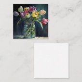 Waterverf van buisjes notitiekaartje (Voorkant / Achterkant)