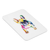 Waterverf van bulledog met mantel voor Hondenliefh Magneet (Rechterzijde)