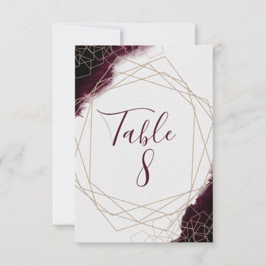 Waterverf van Burgundy - Gebundelde weddenschappen Kaart (Achterkant)