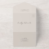 WATERVERF van CARMEN All In One Uitnodiging (Buitenkant)