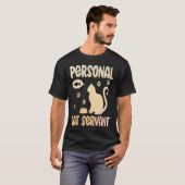 Waterverf van Cat Servant T-shirt (Voorkant volledig)