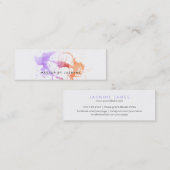 waterverf van chic makeup artiest budget goedkope  mini visitekaartje (Voorkant / Achterkant)