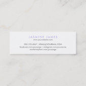 waterverf van chic makeup artiest budget goedkope  mini visitekaartje (Achterkant)