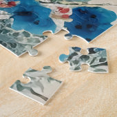 Waterverf van Chinese pushschilderlandschap Legpuzzel (Zijkant)