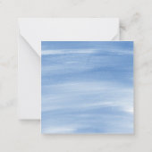 Waterverf van Chinoiserie Ginger Jar Orchid Enclos Notitiekaartje (Achterkant)