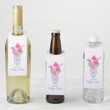 Waterverf van Chinoiserie Ginger Jar Orchids