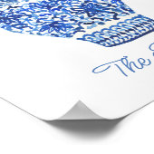 Waterverf van Chinoiserie Ginger Jar Poster (Hoek)