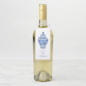 Waterverf van Chinoiserie Ginger Jar Vase Flessenhanger (Op fles)