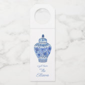 Waterverf van Chinoiserie Ginger Jar Vase Flessenhanger (Voorkant)