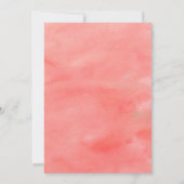 Waterverf van Coral Dreams Weddenschap Kaart (Achterkant)