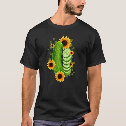Waterverf van Cucumber Pickle T-shirt (Voorkant)