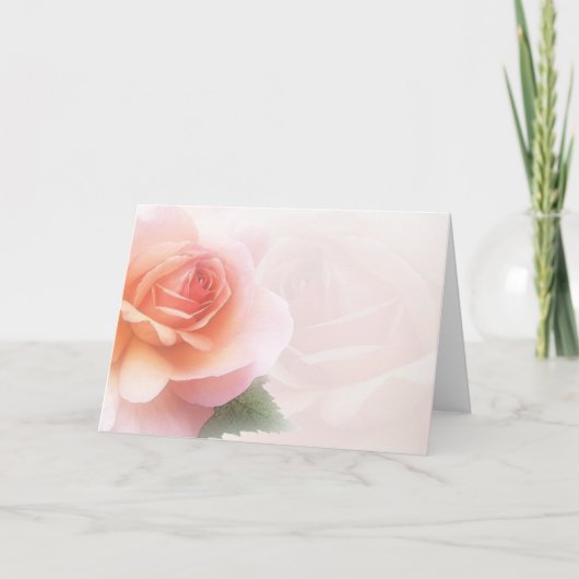 Waterverf van de alle-gelegenheid nam Wenskaart Kaart (Voorkant)