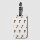 Waterverf van de Amerikaanse paardenpestsport Bagagelabel (Voorkant (verticaal))