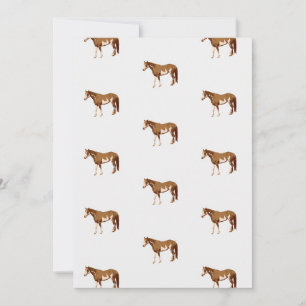 Waterverf van de Amerikaanse paardenpestsport Bedankkaart