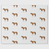 Waterverf van de Amerikaanse paardenpestsport Cadeaupapier (Vlak)