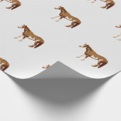 Waterverf van de Amerikaanse paardenpestsport Cadeaupapier (Hoek)