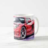 Waterverf van de auto koffiemok (Voorkant rechts)