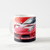 Waterverf van de auto koffiemok (Voorkant links)