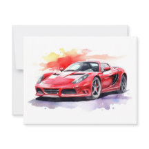 Waterverf van de auto