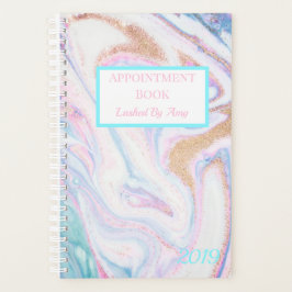 Waterverf van de Beach Ocean Sand Marble Gold Glit Planner