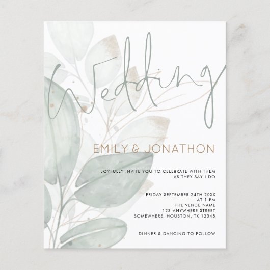 Waterverf van de begroting (Voorkant)