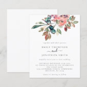 Waterverf van de begroting Florals Weddenschap (Voorkant / Achterkant)