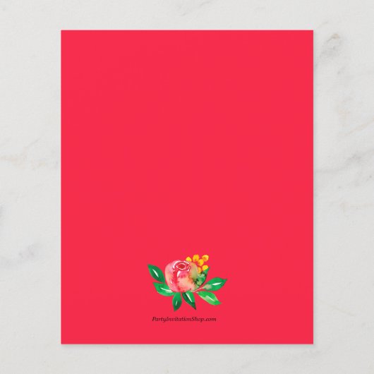 Waterverf van de begroting - Initiatieven van Flor (Achterkant)