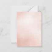 waterverf van de begroting notitiekaartje (Achterkant)