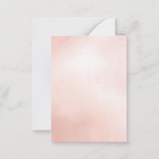 waterverf van de begroting notitiekaartje (Achterkant)