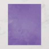 Waterverf van de begroting - Stusty Violet Wedding Flyer (Achterkant)