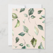 Waterverf van de begroting - uitnodiging van het F (Achterkant)