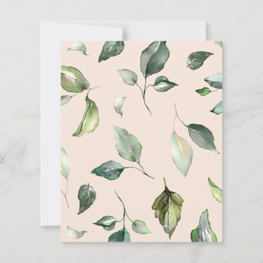 Waterverf van de begroting - uitnodiging van het F (Achterkant)