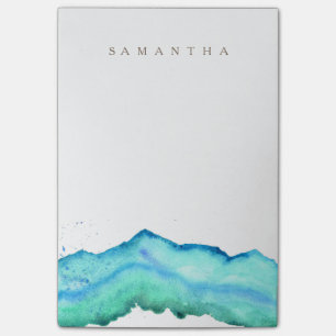 Waterverf van de bergen Aangepaste naam Post-it® Notes
