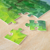 Waterverf van de bergzondagse legpuzzel (Zijkant)