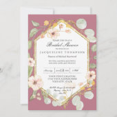 Waterverf van de Berry roze roze roze Kaart (Voorkant)